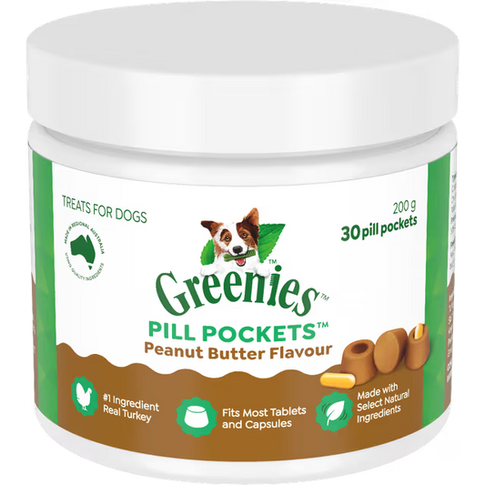Greenies- Pill Pocket Peanut Butter 30 Pack - Pets Wonderland