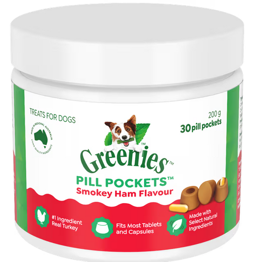 Greenies- Pill Pocket Smokey Ham 30 Pack - Pets Wonderland