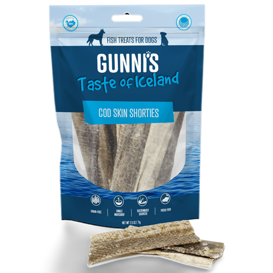 Gunni's - Cod Skin Shorties 71g - Pets Wonderland