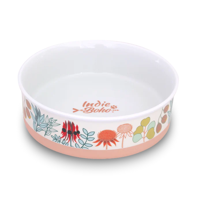 Indie Boho - Ceramic Dog Bowl - Pets Wonderland