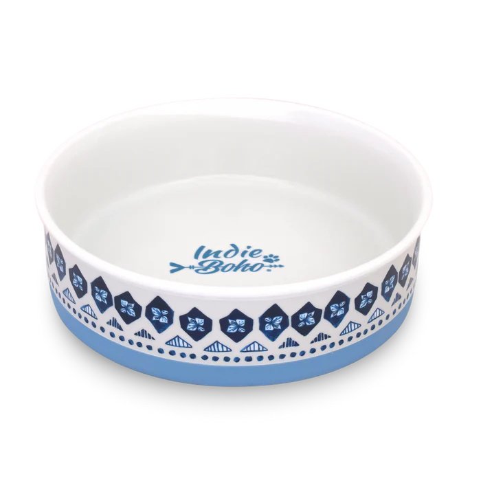 Indie Boho - Ceramic Dog Bowl - Pets Wonderland