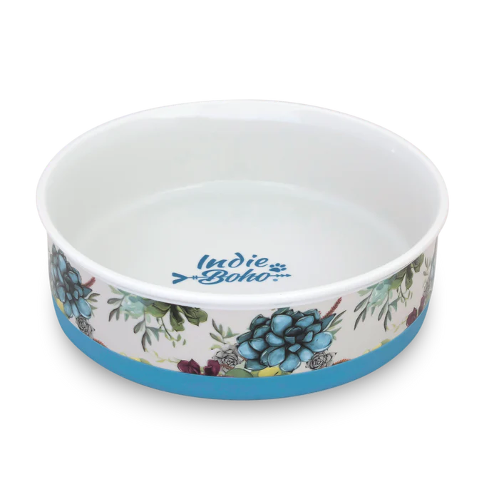 Indie Boho - Ceramic Dog Bowl - Pets Wonderland