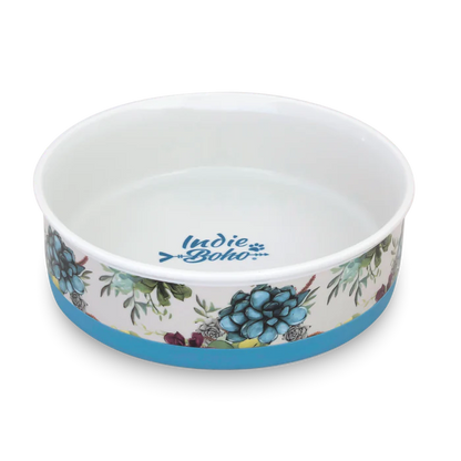 Indie Boho - Ceramic Dog Bowl - Pets Wonderland