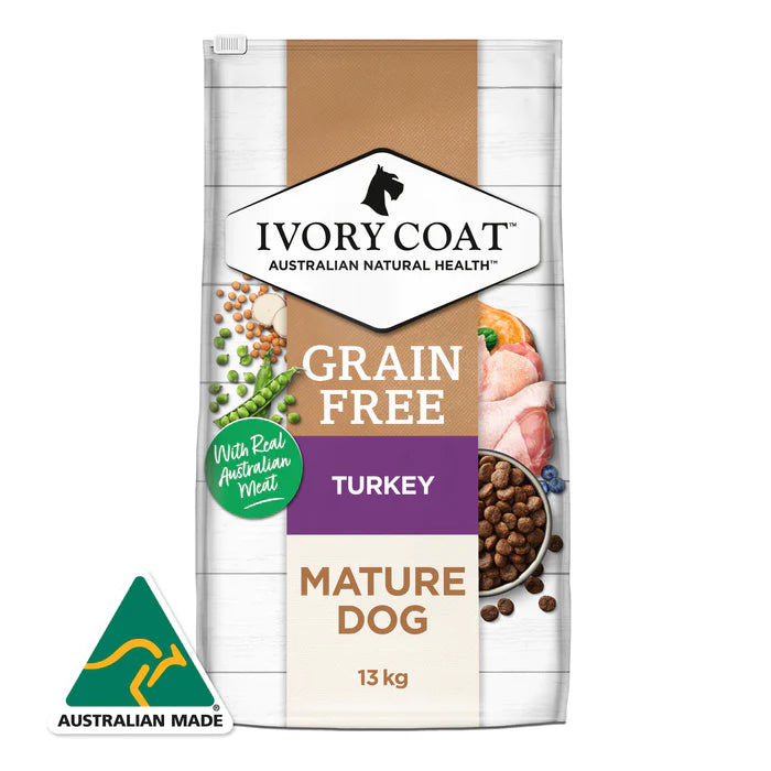 Ivory Coat - Dog Grainfree Mature Turkey - Pets Wonderland