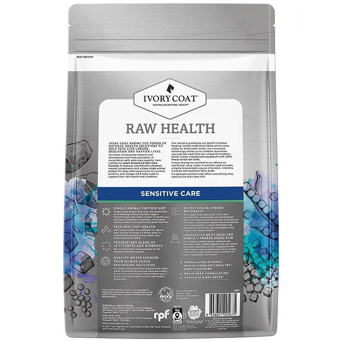 Ivory Coat - Raw Health Sensitive Lamb 1.8KG