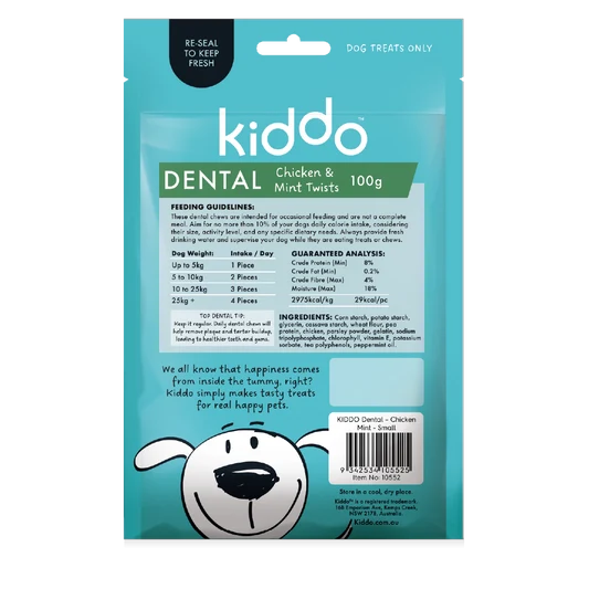 Kazoo KIDDO - Dental Chicken & Mint Twist 10PK