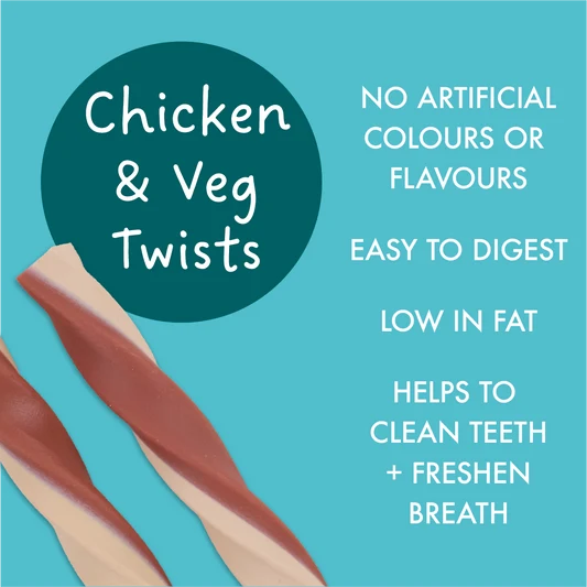 Kazoo KIDDO - Dental Chicken & Veg Twist 10PK