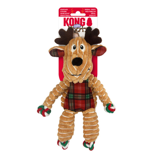 KONG - Floppy Knots Holiday Reindeer Small/Medium