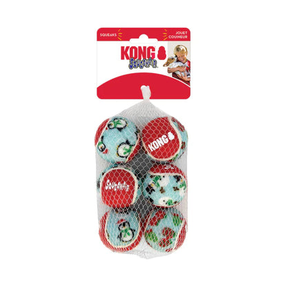 KONG - Holiday Airdog Squeakair Ball 6 Pack