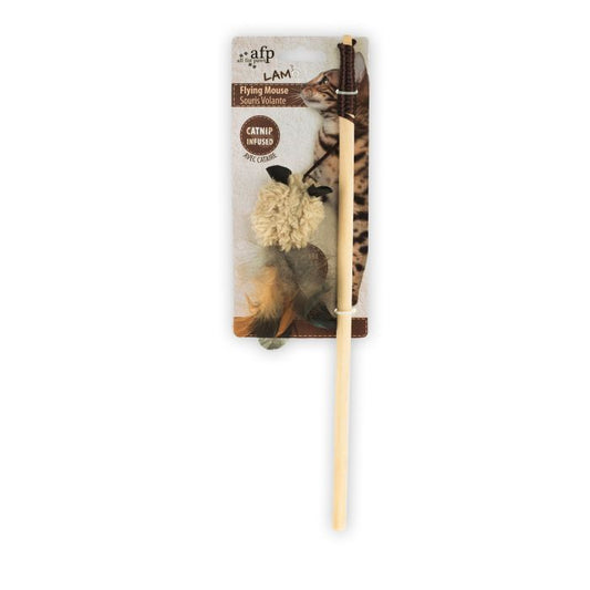 LAM CAT - Lamb Flying Mouse on Wand