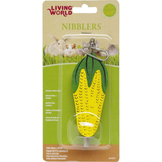 Living World - Corn Cob Stick Nibbler - Pets Wonderland