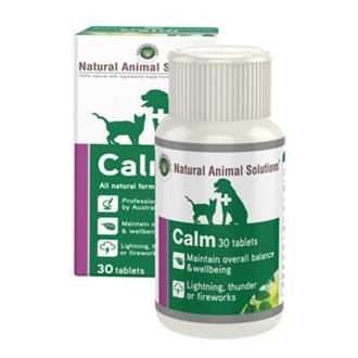 Natural Animal Solutions - Dog and Cat Calm 30 Tablets - Pets Wonderland