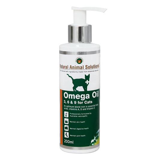 Natural Animal Solutions - Omega Oil for Cats 200ml - Pets Wonderland