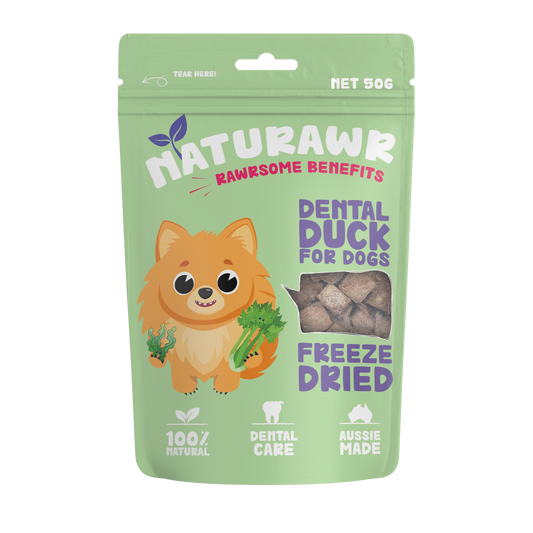 Naturawr - Freeze Drieed Dental Duck Treats 50g - Pets Wonderland