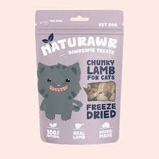 Naturawr - Freeze Dried Chunky Lamb Cat Treats 50g - Pets Wonderland
