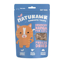 Naturawr - Freeze Dried Krunchy Kanga Cat Treats 50g - Pets Wonderland