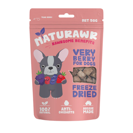 Naturawr - Freeze Dried Very Berry Treats 50g - Pets Wonderland
