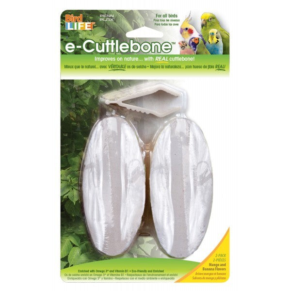 Pet Pacific - Penn Plax E2 Cuttlebone Natural Flavor 2 Pack