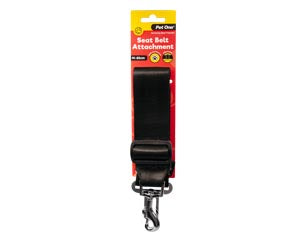Pet One - Car Seat Belt Attachment Black - Pets Wonderland