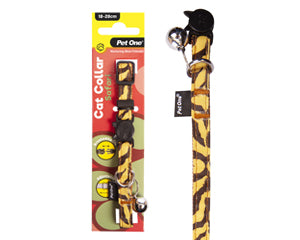 Pet One - Cat Collar Nylon Safari YL