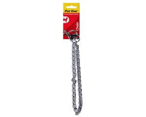 Pet One - Check Chain Collar Silver