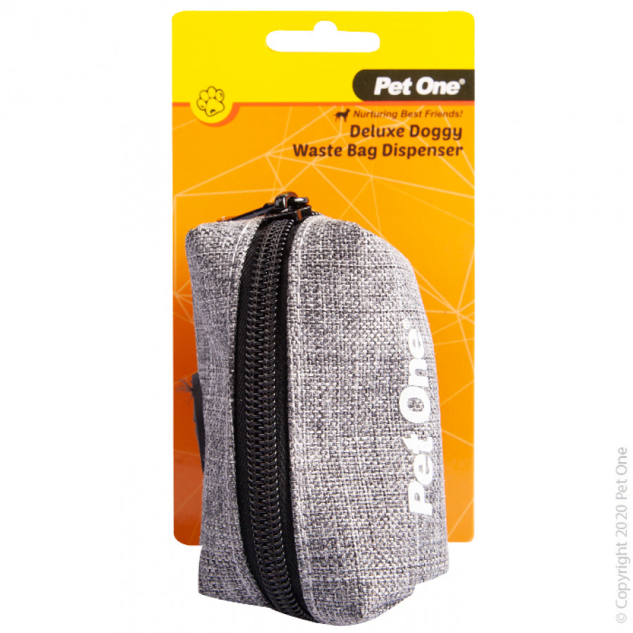 Pet One - Doggy Waste Bag Dispenser Fabric Grey