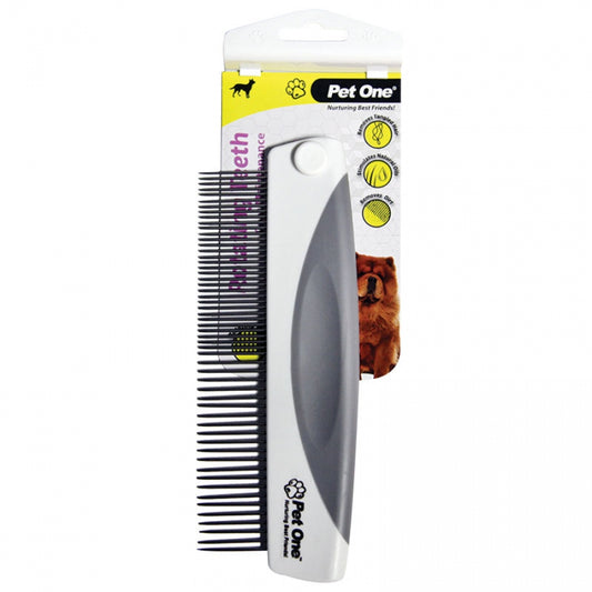 Pet One - Grooming Comb With Rotating Teeth 55 Pins - Pets Wonderland