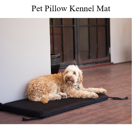 Pet Pillow - Kennel Mat Black Xlarge - Pets Wonderland