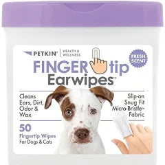 Petkin - Fingertip Ear Wipes 50 Pack - Pets Wonderland