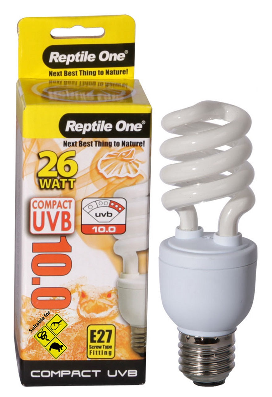 Reptile One - 26W Compact Uvb Bulb E27 Fitting