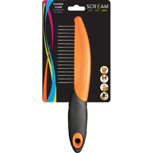 Scream - Coarse Comb Loud Orange - Pets Wonderland