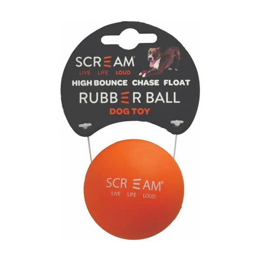 Scream - High Bounce Rubber Ball Small - Pets Wonderland
