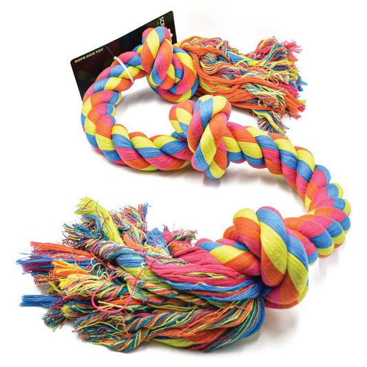 Scream - 3 Knot Jumbo Rope Dog Toy - Pets Wonderland