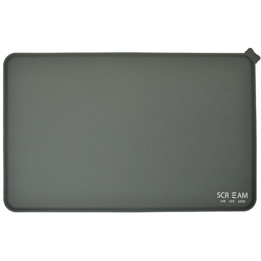 Scream - Silicon Food Mat Grey - Pets Wonderland