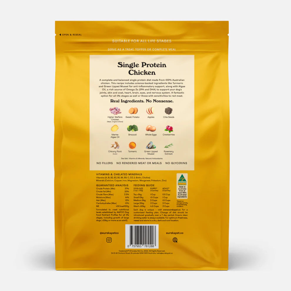 Eureka - Air Dried Single Protein Chicken 1.8kg