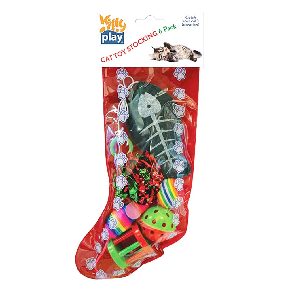 Kitty Play - Christmas Cat Toy Stocking - Pets Wonderland