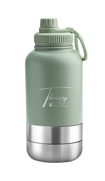 Thrivvy - 3 in 1 Companion Travel Water Bottle - Pets Wonderland