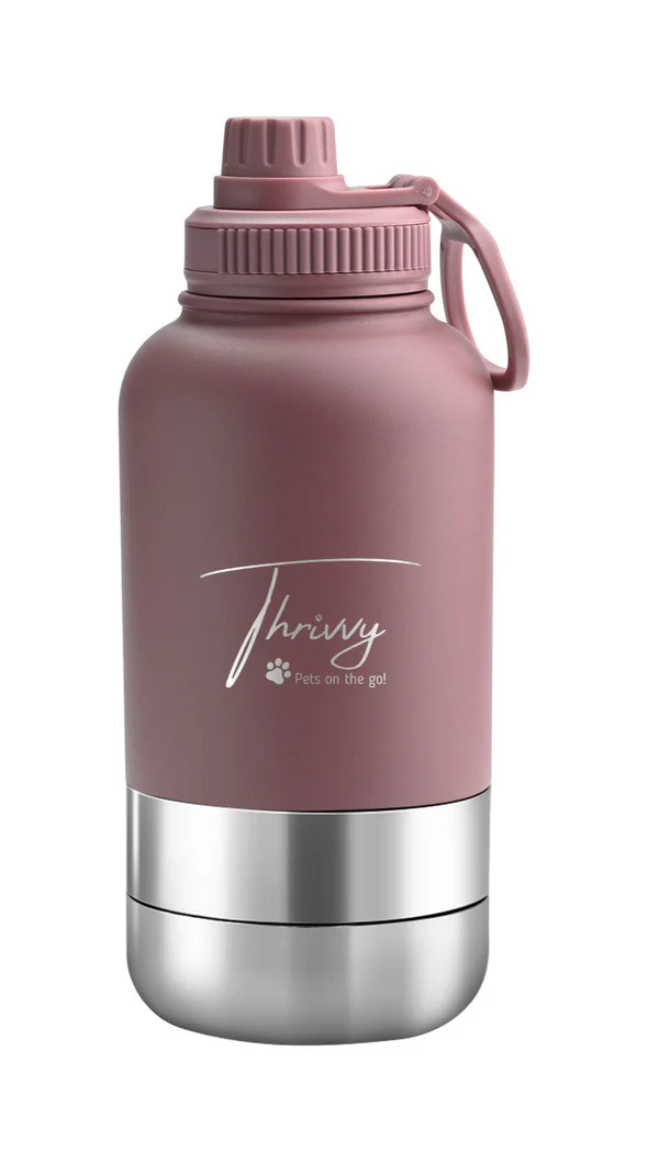 Thrivvy - 3 in 1 Companion Travel Water Bottle - Pets Wonderland