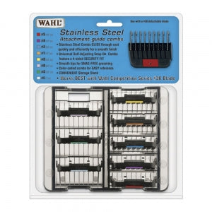 Wahl - Stainless Steel Attachments Set Of 8 - Pets Wonderland