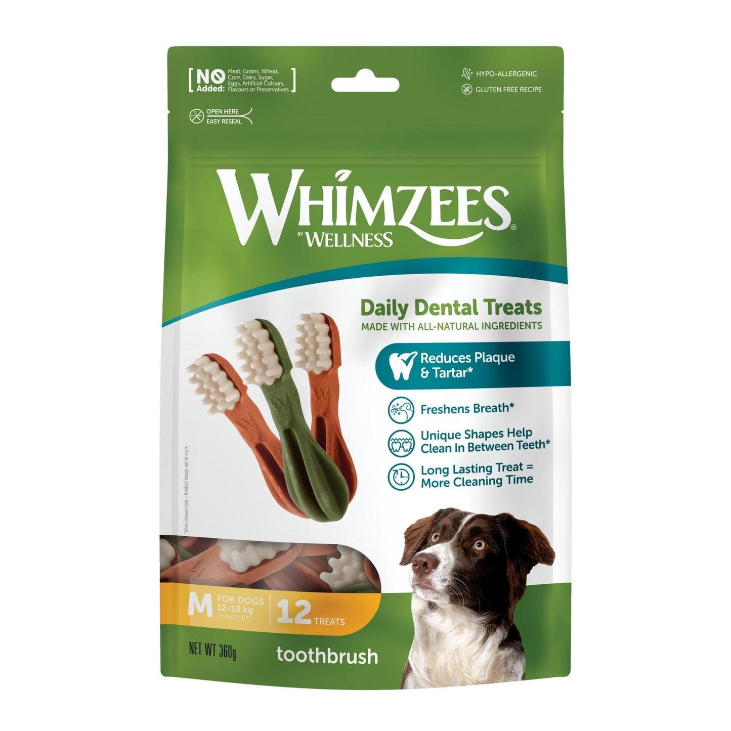 Whimzees - Daily Dental Treat Toothbrush - Pets Wonderland