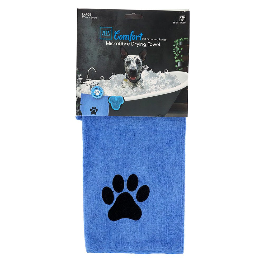 Zeez - Comfort Microfibre Drying Towel - Pets Wonderland