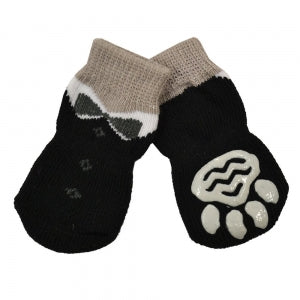 Zeez - Non-Slip Pet Socks Black Tuxedo Large - Pets Wonderland