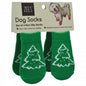 Zeez - Non Slip Pet Socks Xmas Tree Green