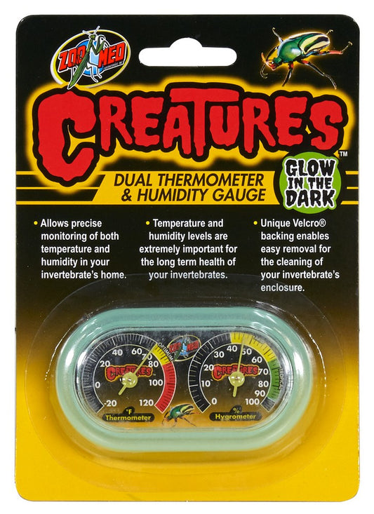 Zoo Med - Creatures Dual Hygrometer And Thermometer - Pets Wonderland