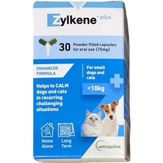 Zylkene - Small Cat & Dog Calm & Relax PLUS 30 Tablets - Pets Wonderland