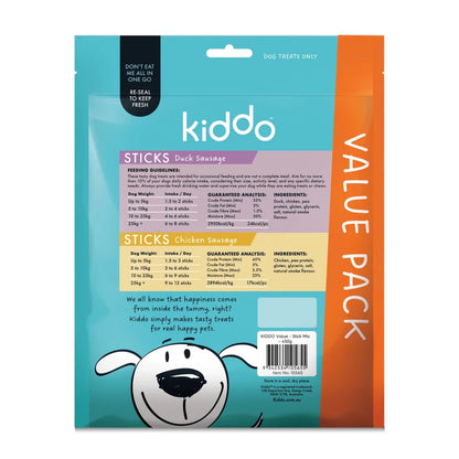 Kazoo KIDDO - Stick Mix Chicken & Duck Sausage 450G