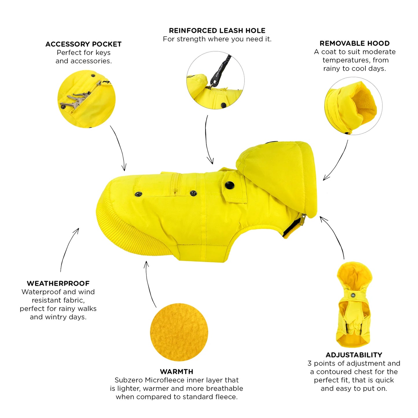 Huskimo - MT Buller Dog Coat Yellow