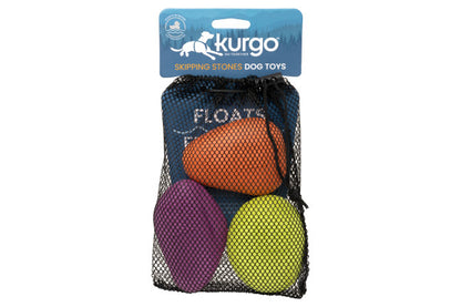 Kurgo - Skipping Stones Floating Dog Fetch Toys 3PK