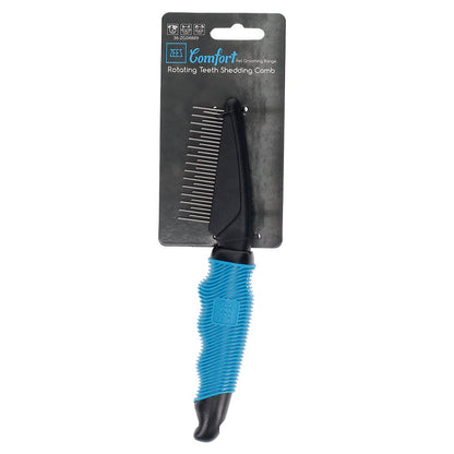 Zeez - Comfort Rotating Teeth Shedding Comb (29Teeth ) 22.5x2.8cm