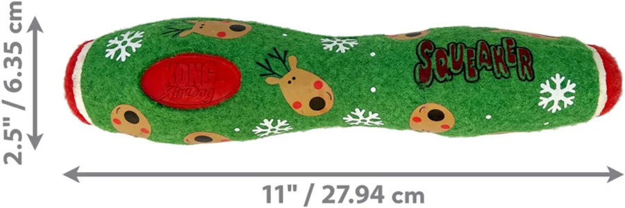 KONG - Holiday AirDog Squeaker Stick LRG - Pets Wonderland